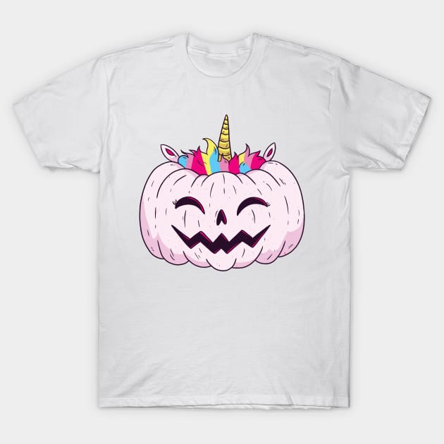 Pumpkin unicorn Halloween gift T-Shirt by Shadowbyte91